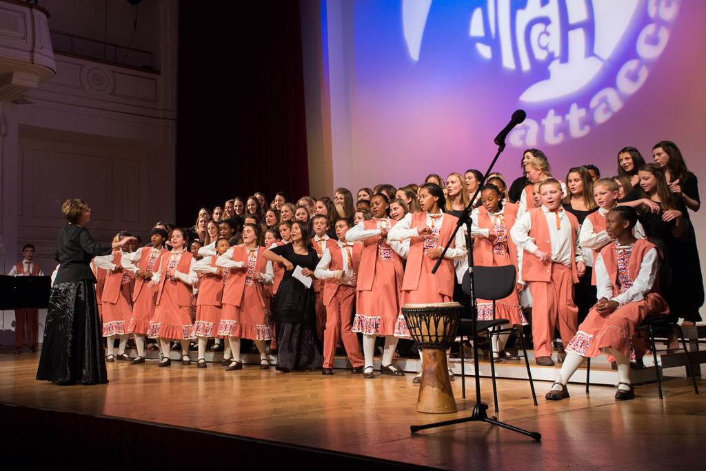Bloemfontein Children's Choir v Unionski dvorani v Mariboru Foto: Urška Lukovnjak