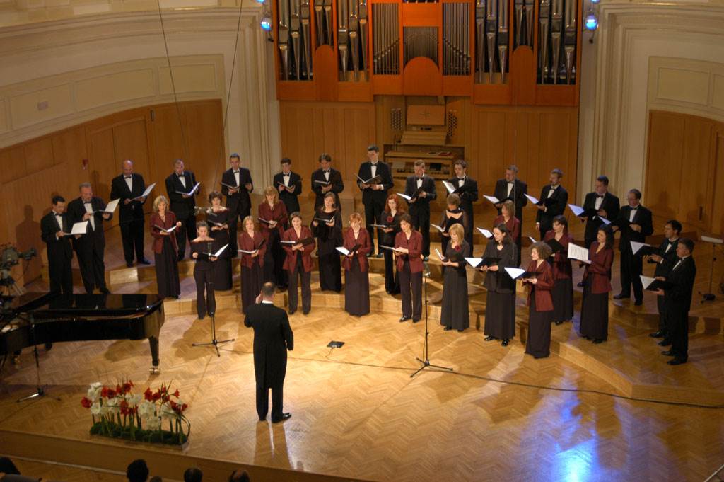 Koncert v Slovenski filharmoniji ob 20. obletnici Komornega zbora Ave Foto: arhiv KZ Ave