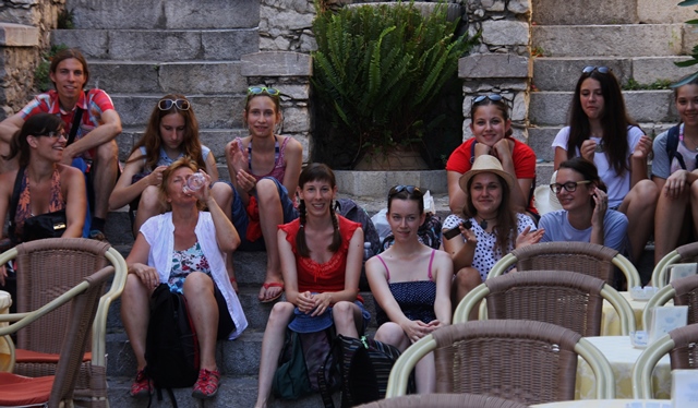 Koprska dekleta na izletu v Taormini Foto: Branka Kljun